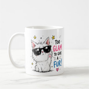 Taza De Café Diseño de Gafas de Sol Cool Cat