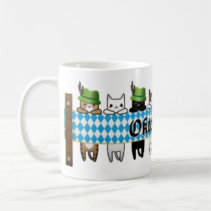 Taza De Café Diseño de gato para Guay Oktoberfest personalizar