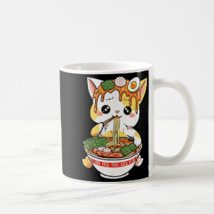 Taza De Café Diseño de gato Ramen estilo Kawaii divertido anime