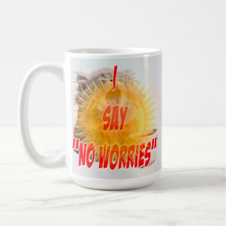 Taza De Café Diseño de gato relajado 'No Worries'