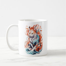 Taza De Café Diseño De Gatos Cuadros En Estilo Neotradicional