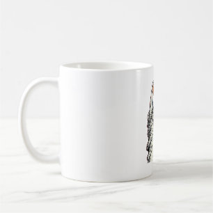 Taza De Café Diseño de grabado vintage de mates de baloncesto d