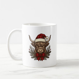 Taza De Café Diseño de grabado vintage de vaca altlandesa de Na