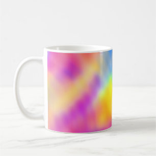 Taza De Café Diseño de gradiente de color iridiscente pastel