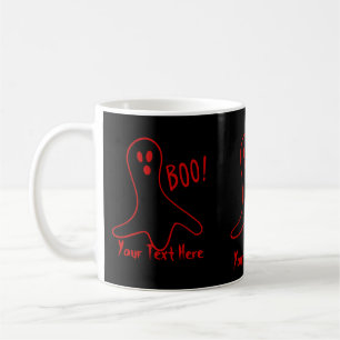 Taza De Café diseño de gráficos de grito de Halloween del