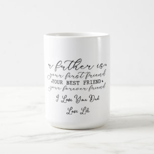 Taza De Café Diseño de guión de homenaje paterno conmovedor