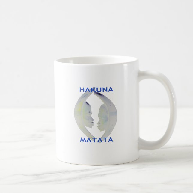 Taza De Café Diseño de Hakuna Matata para impresión africana (Derecha)