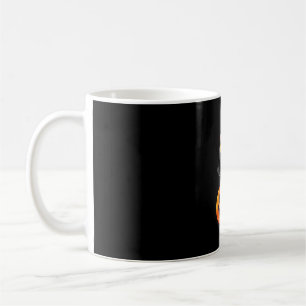 Taza De Café Diseño de Halloween de Gato Negro � Arte de Calaba