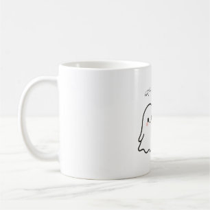 Taza De Café Diseño de Halloween de Pareja Fantasma Cuta