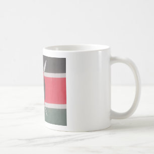 Taza De Café Diseño de Harambe con la bandera de Kenia