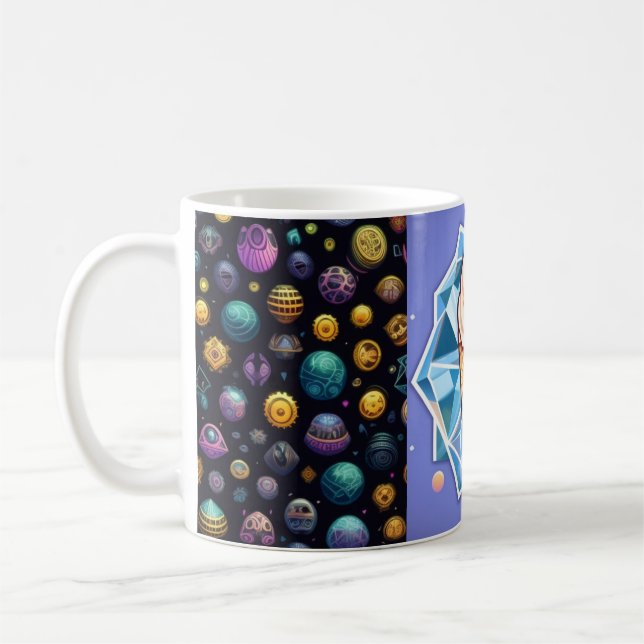 Taza De Café Diseño de hielo de diamante (Izquierda)