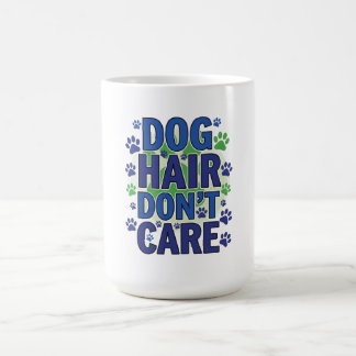 Taza De Café Diseño de huellas de perros azul, púrpura y verde