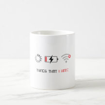 Diseño de humor tecnológico Batería baja sin WiFi