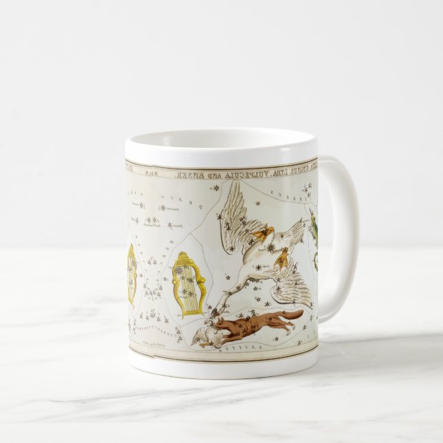 Taza De Café Diseño de iconos celestes del zodiaco (Anverso derecho)