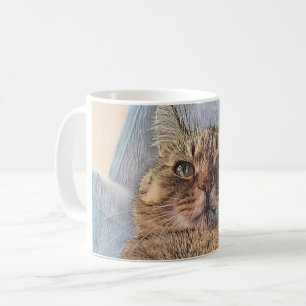 Taza De Café Diseño de ilustración de gato tigre