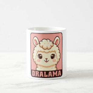 Taza De Café Diseño de ilustración de llama adorable