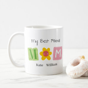 Taza De Café Diseño de ilustración personalizada de nombre de f