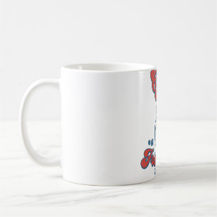 Taza De Café Diseño de ilustración vintage retro de Corgi y caf