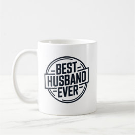 Taza De Café Diseño de Insignia de Mejor Esposo