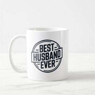 Taza De Café Diseño de Insignia de Mejor Esposo
