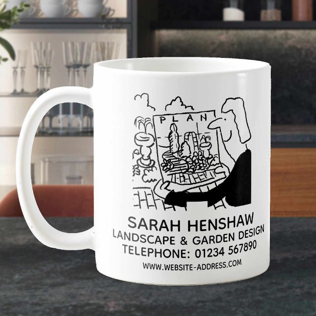 Taza De Café Diseño de jardines paisajísticos o Diseñador de ja (Subido por el creador)