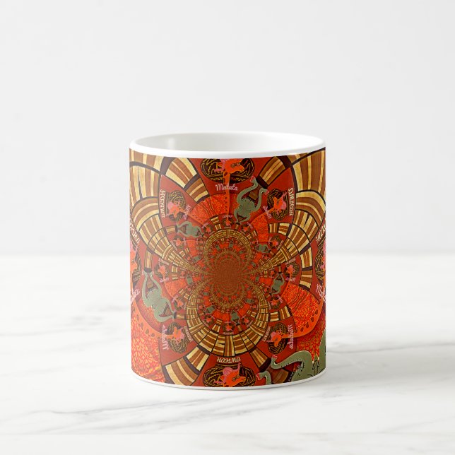 Taza De Café Diseño de jirafa única animal Hakuna Matata (Centro)