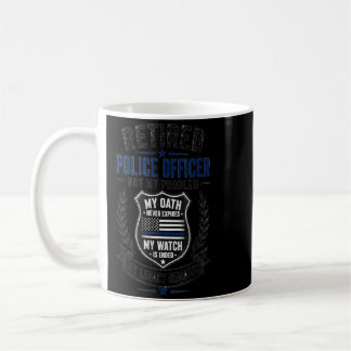 Taza De Café Diseño de jubilación legado de oficial de policía