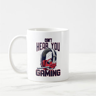 Taza De Café Diseño de juegos con auriculares