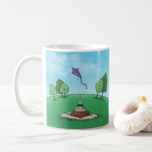 Taza De Café Diseño de Kite Flying Coffee Mug