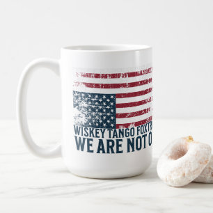 Taza De Café Diseño de la bandera anti Trump Tango Siskey Foxtr