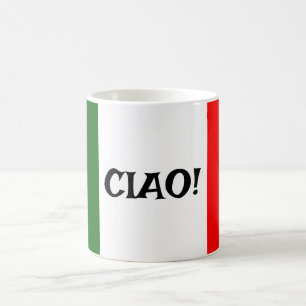 Taza De Café Diseño de la bandera italiana Café Mug
