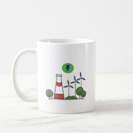 Taza De Café Diseño de la central nuclear