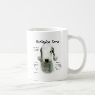 Taza De Café Diseño de la historia de Bedlington Terrier