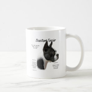 Taza De Café Diseño de la historia de Boston Terrier
