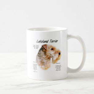 Taza De Café Diseño de la historia de Lakeland Terrier