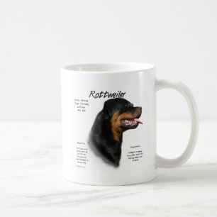 Taza De Café Diseño de la historia de Rottweiler