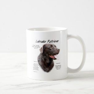 Taza De Café Diseño de la historia del labrador retriever