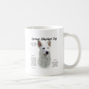 Taza De Café Diseño de la historia del perro pastor alemán (qué