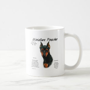 Taza De Café Diseño de la historia del Pinscher miniatura