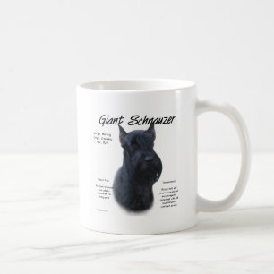 Taza De Café Diseño de la historia del Schnauzer gigante