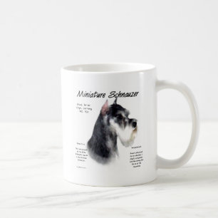 Taza De Café Diseño de la historia del Schnauzer miniatura