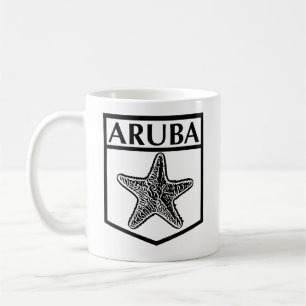 Taza De Café Diseño de la isla de Aruba - Mug clásico blanco de