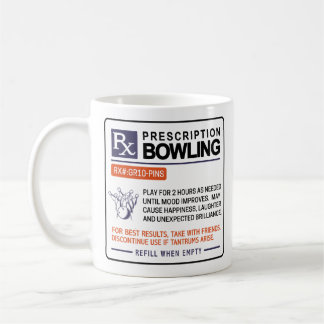 Taza De Café Diseño de la Receta Graciosa de Bowling Mug