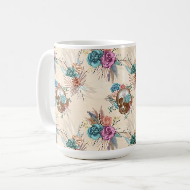 Taza De Café Diseño de la serie Boho Skull 3 (Anverso izquierdo)