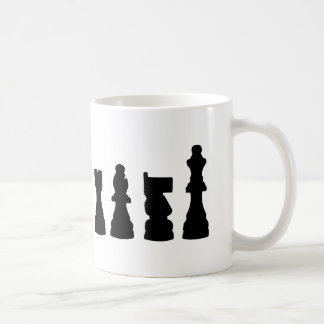Taza De Café Diseño de la silueta del pedazo de ajedrez