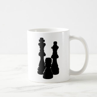 Taza De Café Diseño de la silueta del pedazo de ajedrez