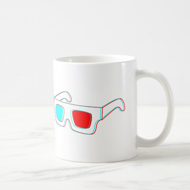 Taza De Café Diseño de lentes 3D (Derecha)