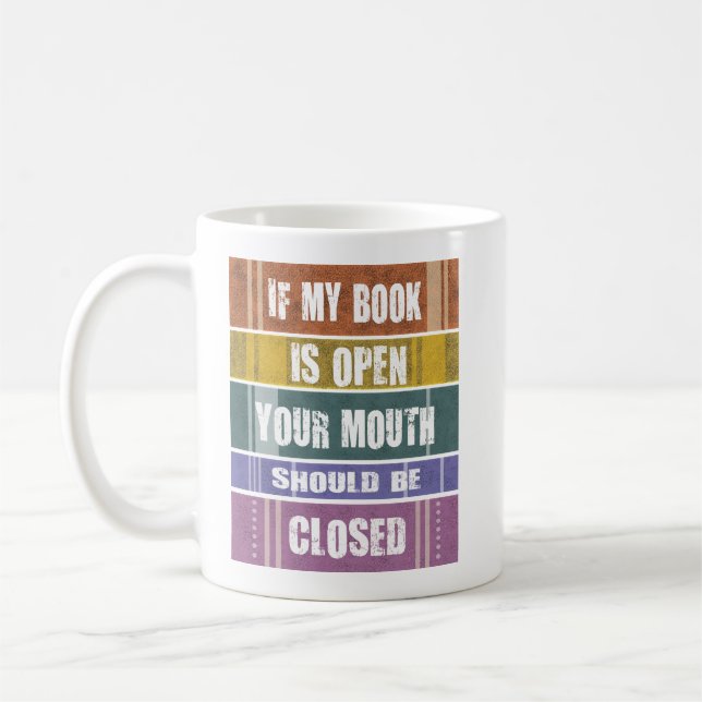 Taza De Café Diseño de libros Coffee Mug (Izquierda)