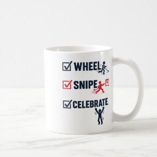 Taza De Café Diseño de lista de verificación de jerga de hockey