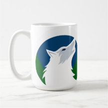 Diseño de Lobo Aullador Luna Llena